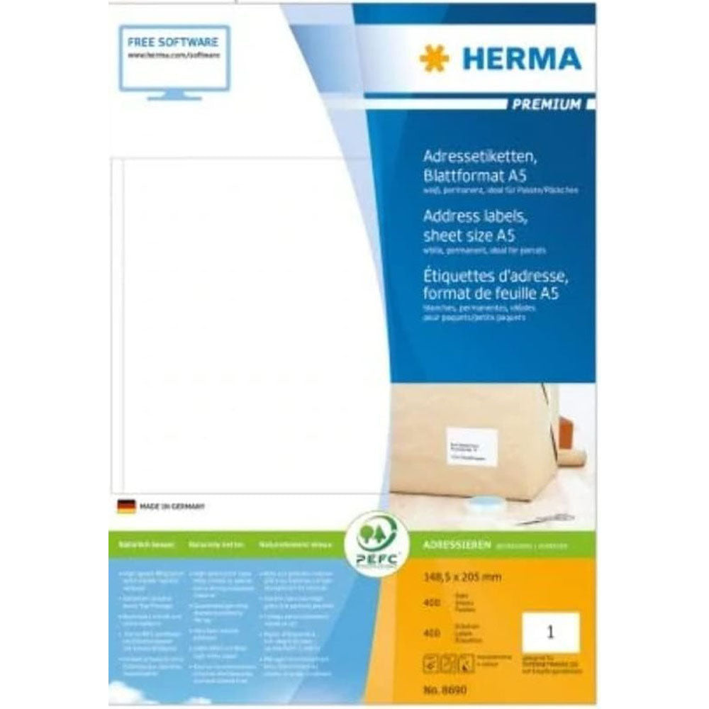 HERMA Premium Adressetiketter A5 400PC