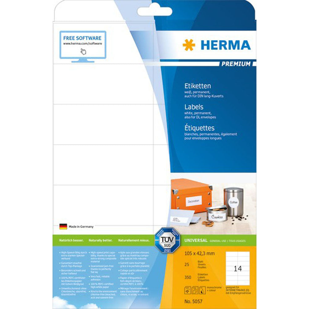 HERMA Premium -mærker A4 105mm 25pc