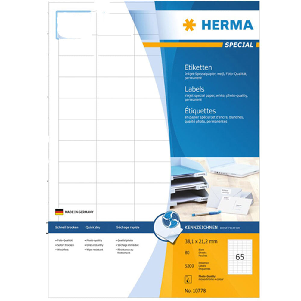 Herma Inkjet Etykies A4 80PC