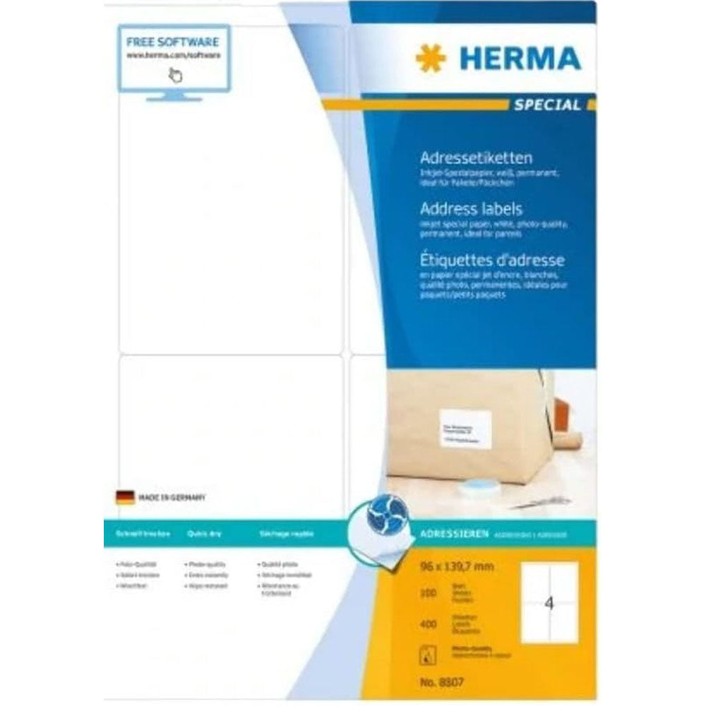 Herma inkjet adresser etiketter A4 100pc