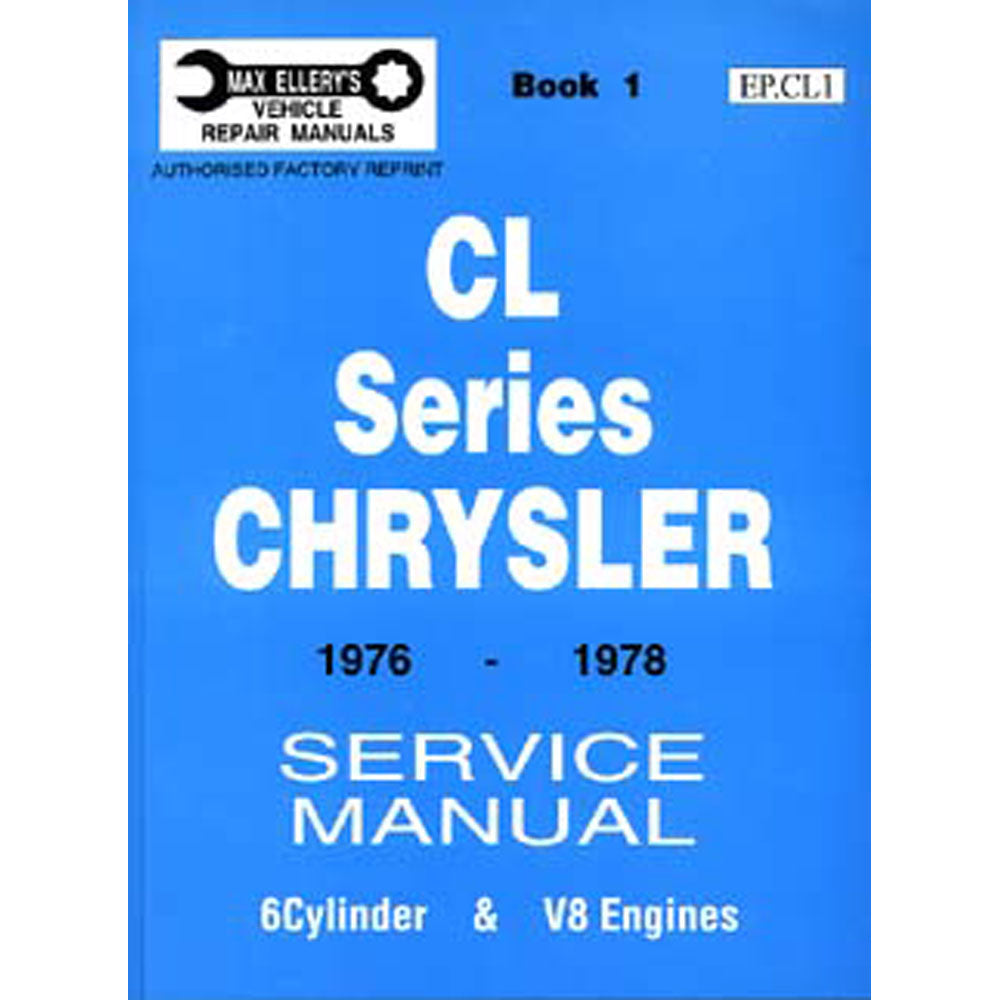 Valiant CLシリーズChrysler 1976-1978サービスマニュアル