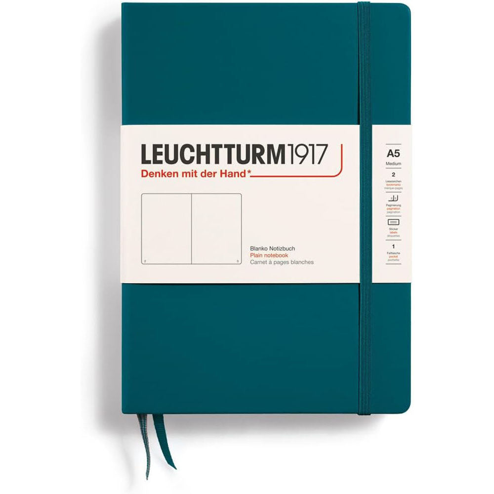 Leuchtturm Hardcover Plain Notebook A5 (zielony)