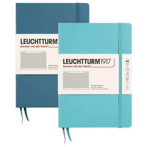 Leuchtturm Hardcover Squared Notebook A5 (Blue)