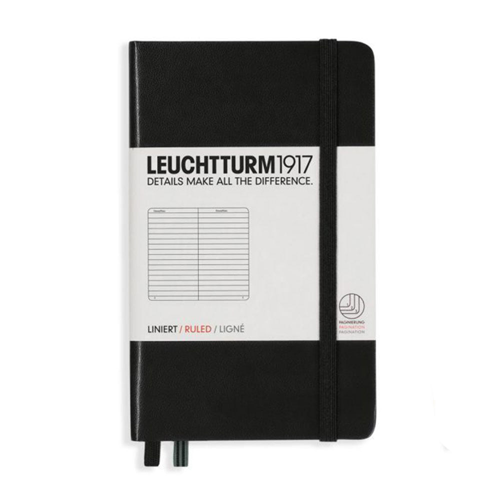 Leuchtturm twarda okładka rządzona notatką A6