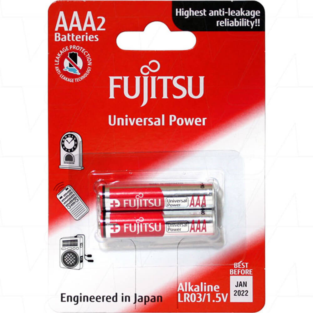 Fujitsu Alcaline Blister Universal Power (Pack of 2)