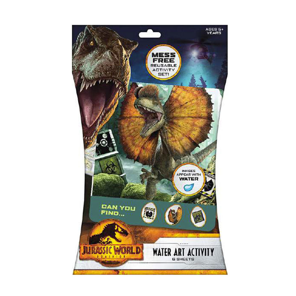 Jurassic World Water Art Activity Set 6pcs