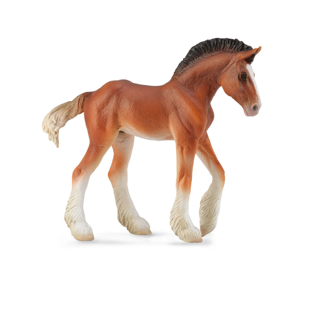 Figura del puledro da collezione clydesdale (mezzo)