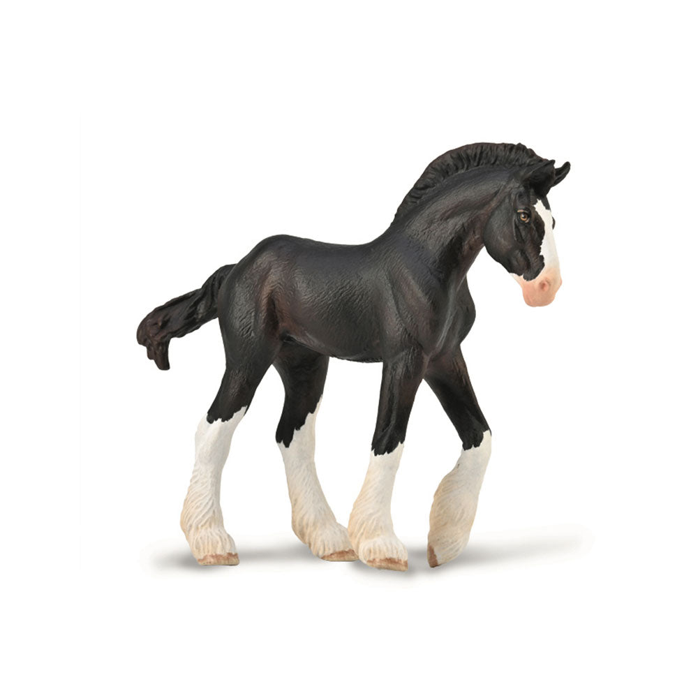 Figura del puledro da collezione clydesdale (mezzo)