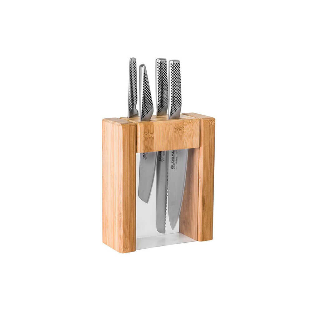 Facas globais Ikasu Knife Block Set