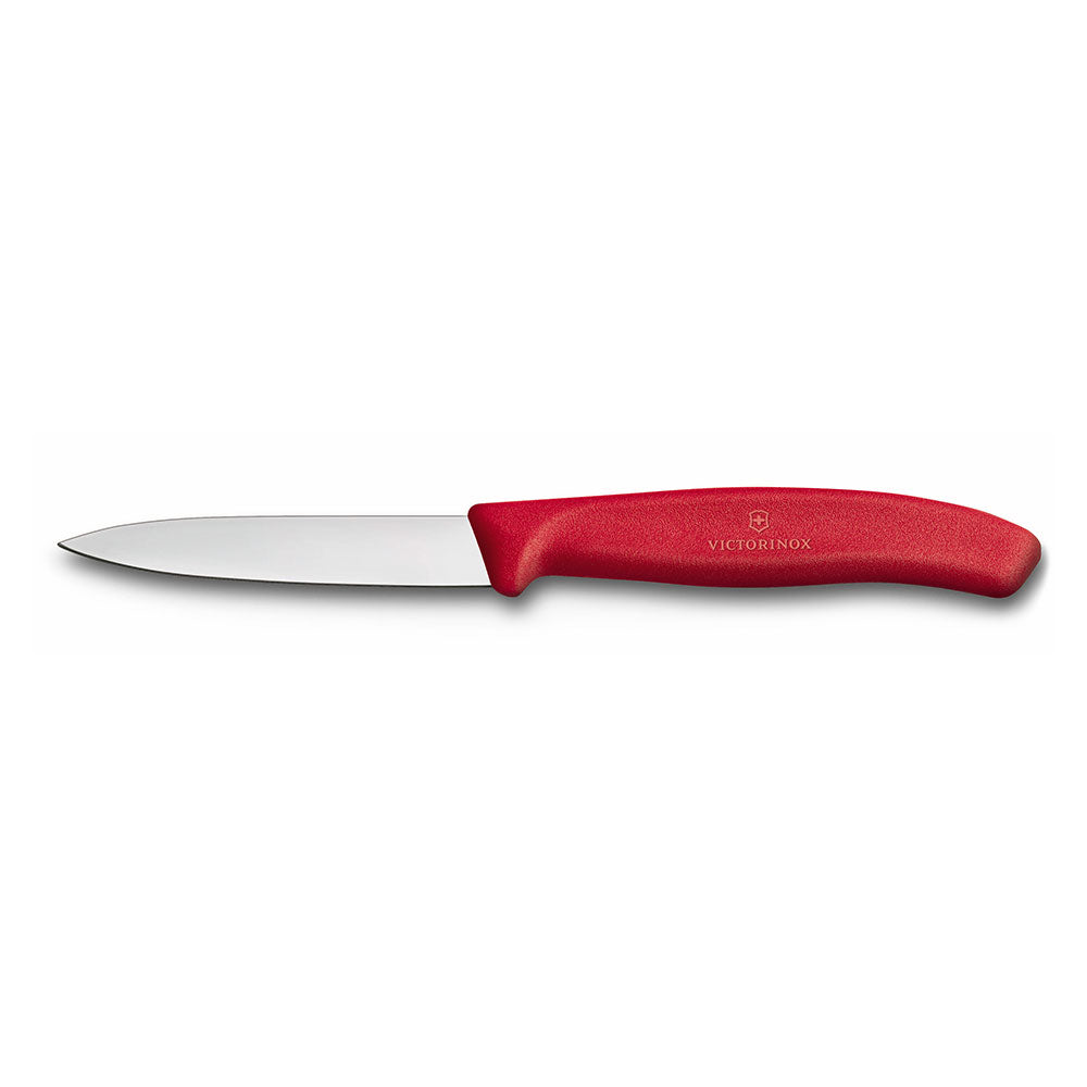 Victorinox Schälmesser für Gemüse, spitz, 8 cm (rot)