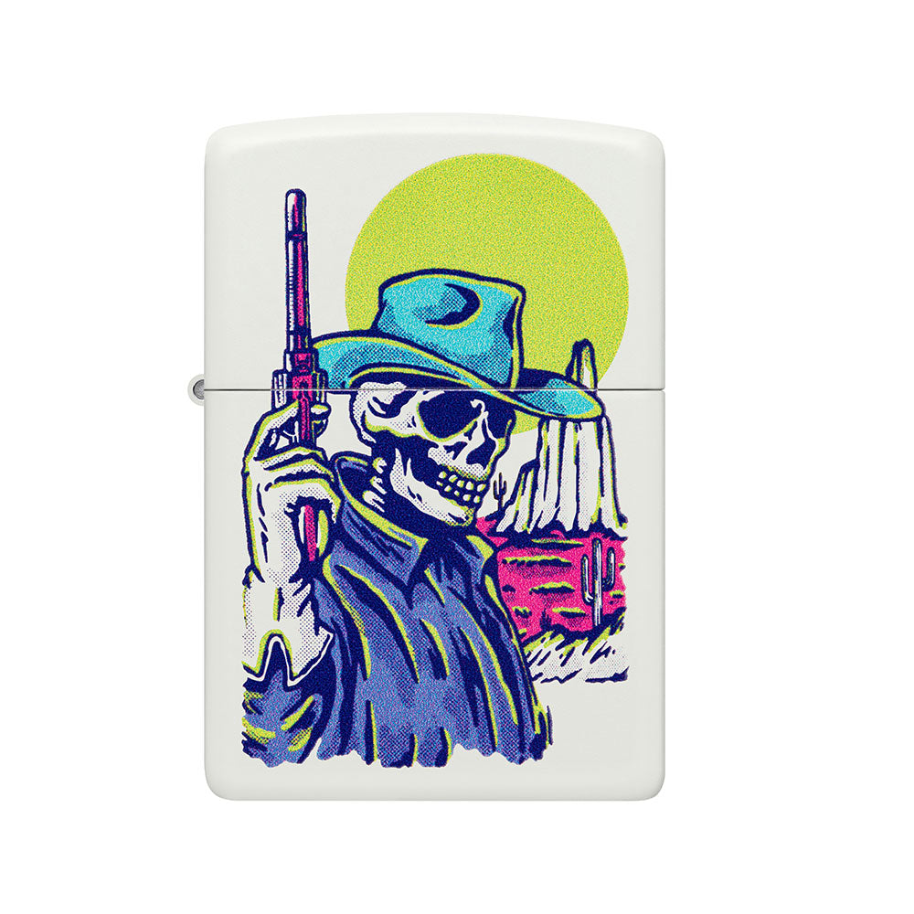 Zippo Cowboy Skull Design Design Accendino