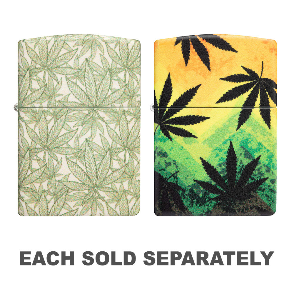 Zippo 540 Matte Cannabis Design Lighter