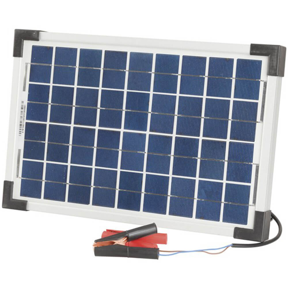 Panneau solaire monocristallin 12V avec clips / plomb