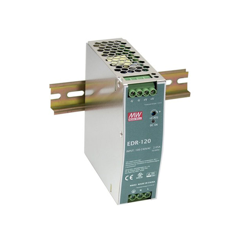 120W EDR DIN RAIL strømforsyning