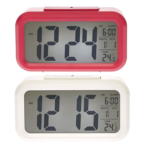 Multi-Functional Round-Edge Digital Table Clock