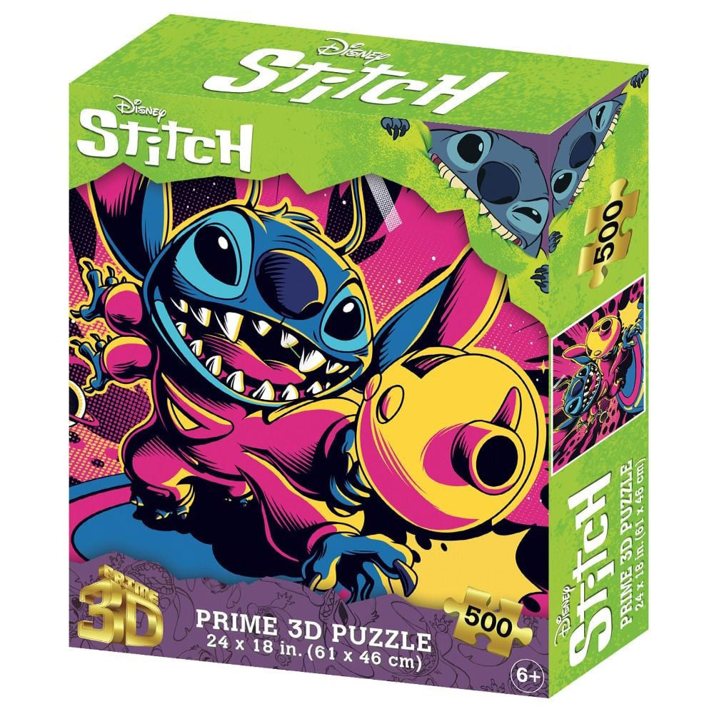 Prime 3D Disney Stitch 500-Piece 3D Puzzle