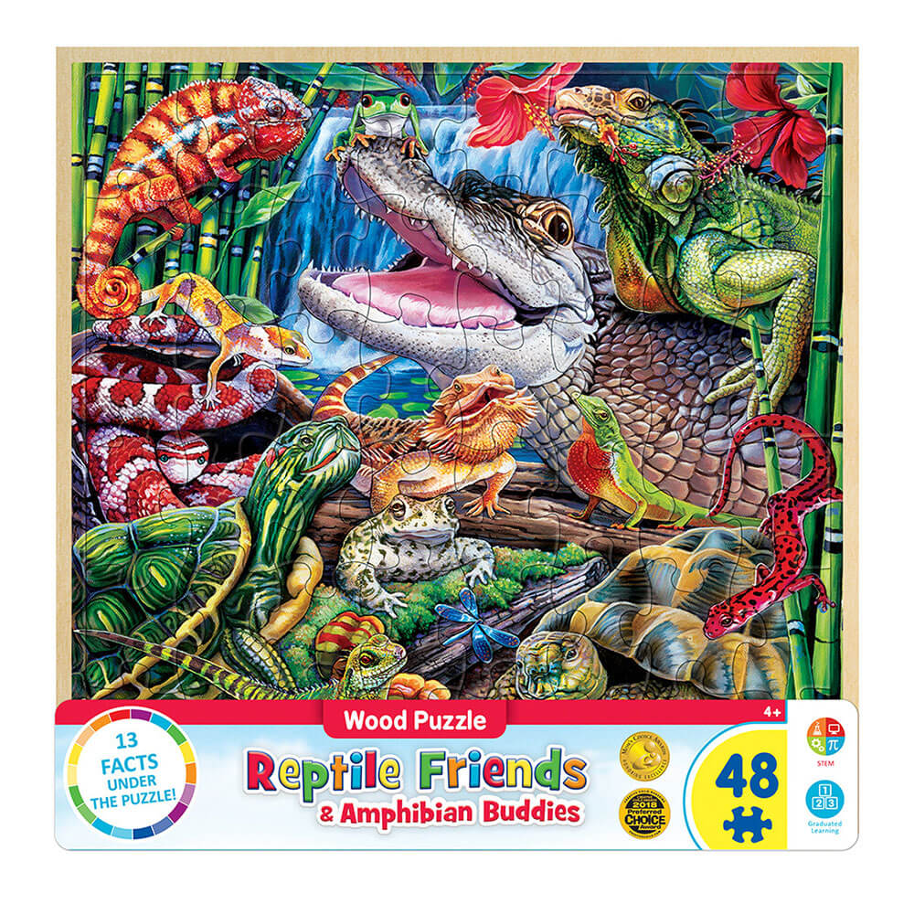 MP Wood Fun Facts Puzzle (48 PC)