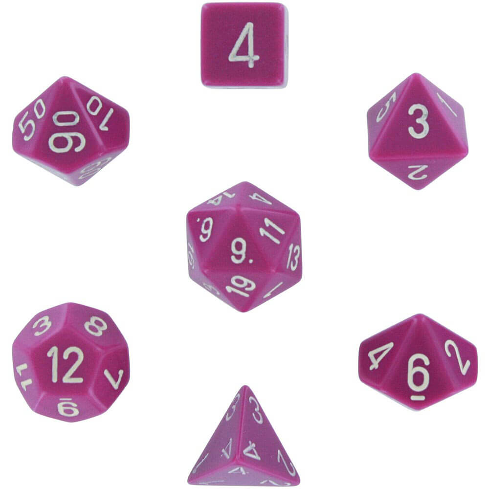 D7 Die Set Dice Opaque Polyh (7 Dice)