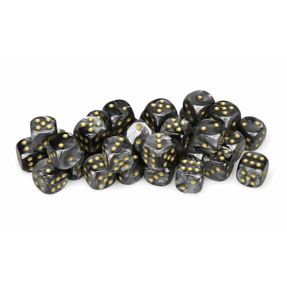 D6 Terninger skinnende 12 mm (36 terninger)