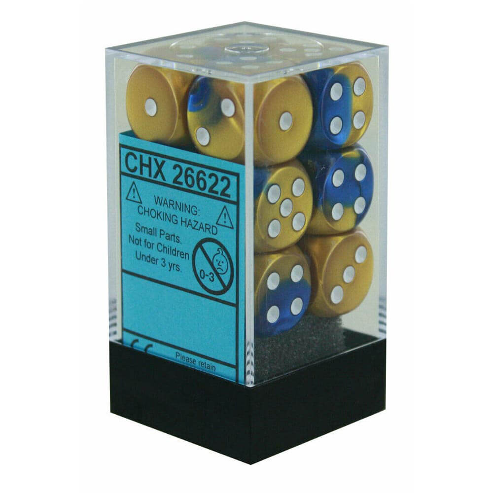 D6 Dice Gemini 16 mm (12 kości)