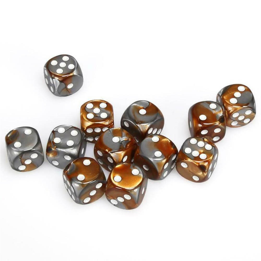 D6 Dice Gemini 16 mm (12 kości)