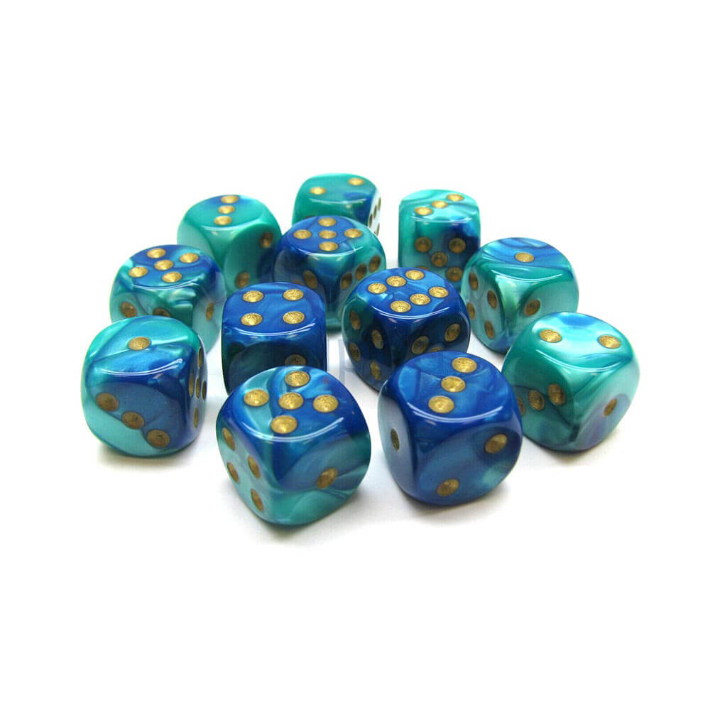 D6 Dice Gemini 16 mm (12 kości)