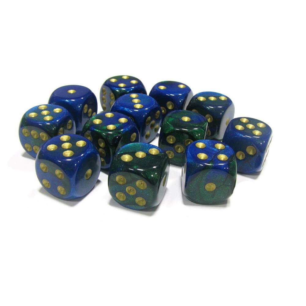 D6 Dice Gemini 16 mm (12 kości)