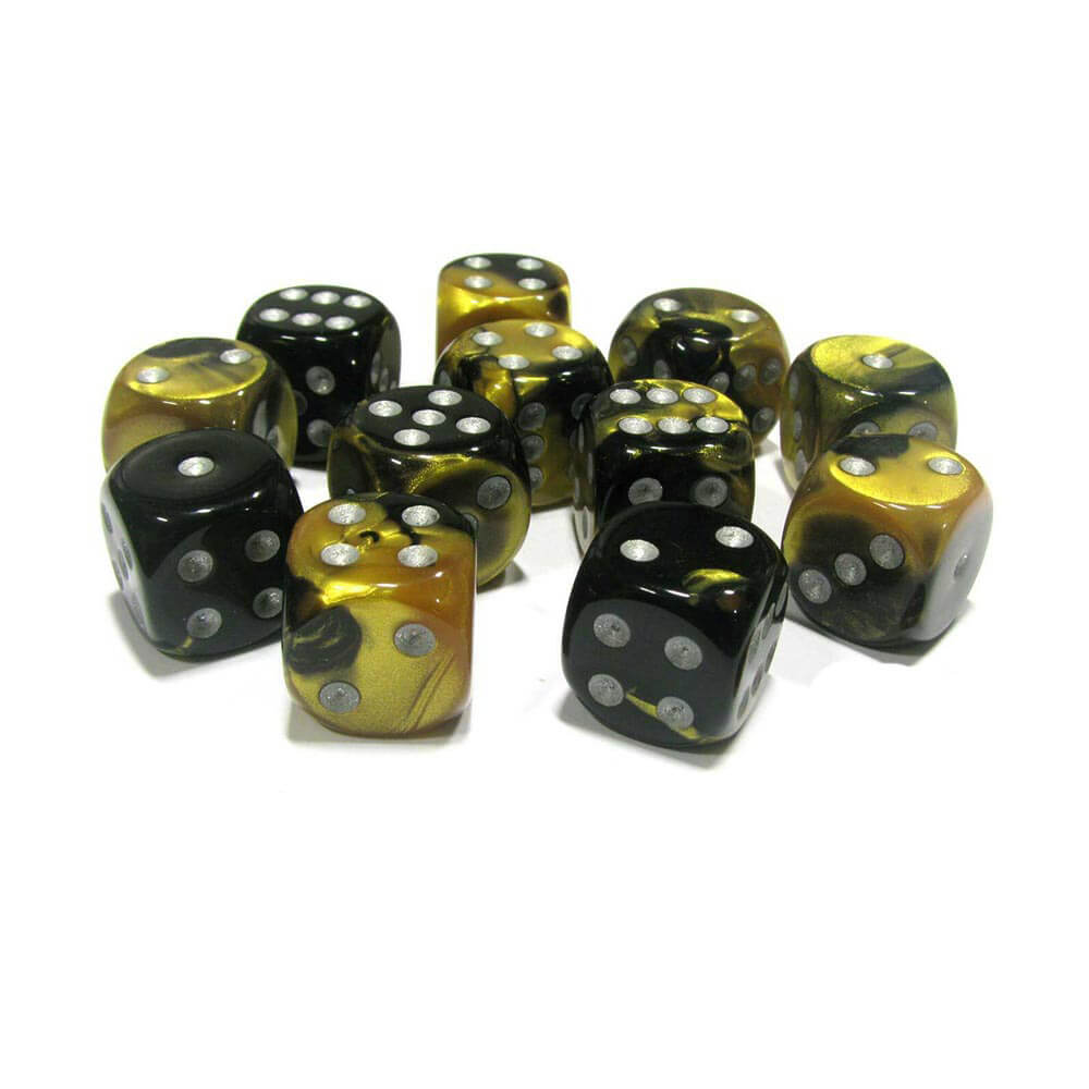 D6 Dice Gemini 16 mm (12 kości)