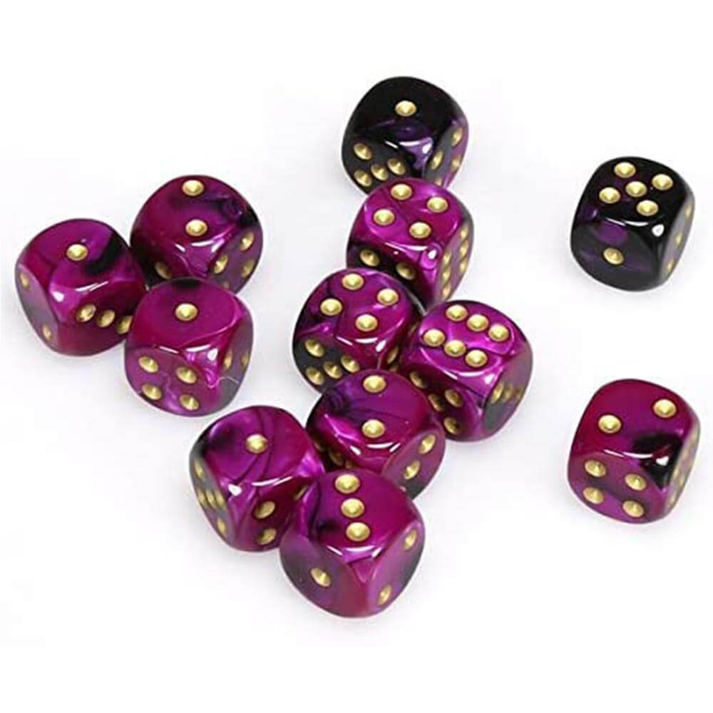 D6 Dice Gemini 16 mm (12 kości)