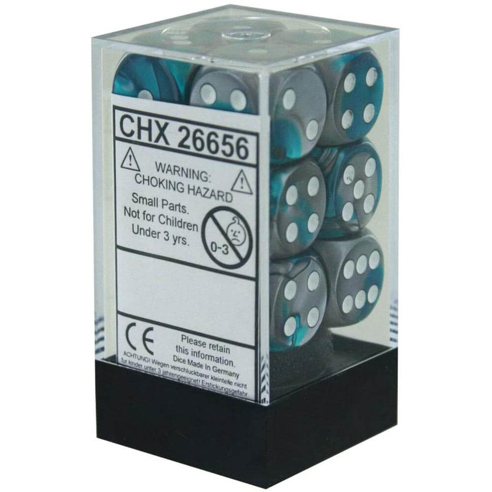 D6 Dice Gemini 16 mm (12 kości)