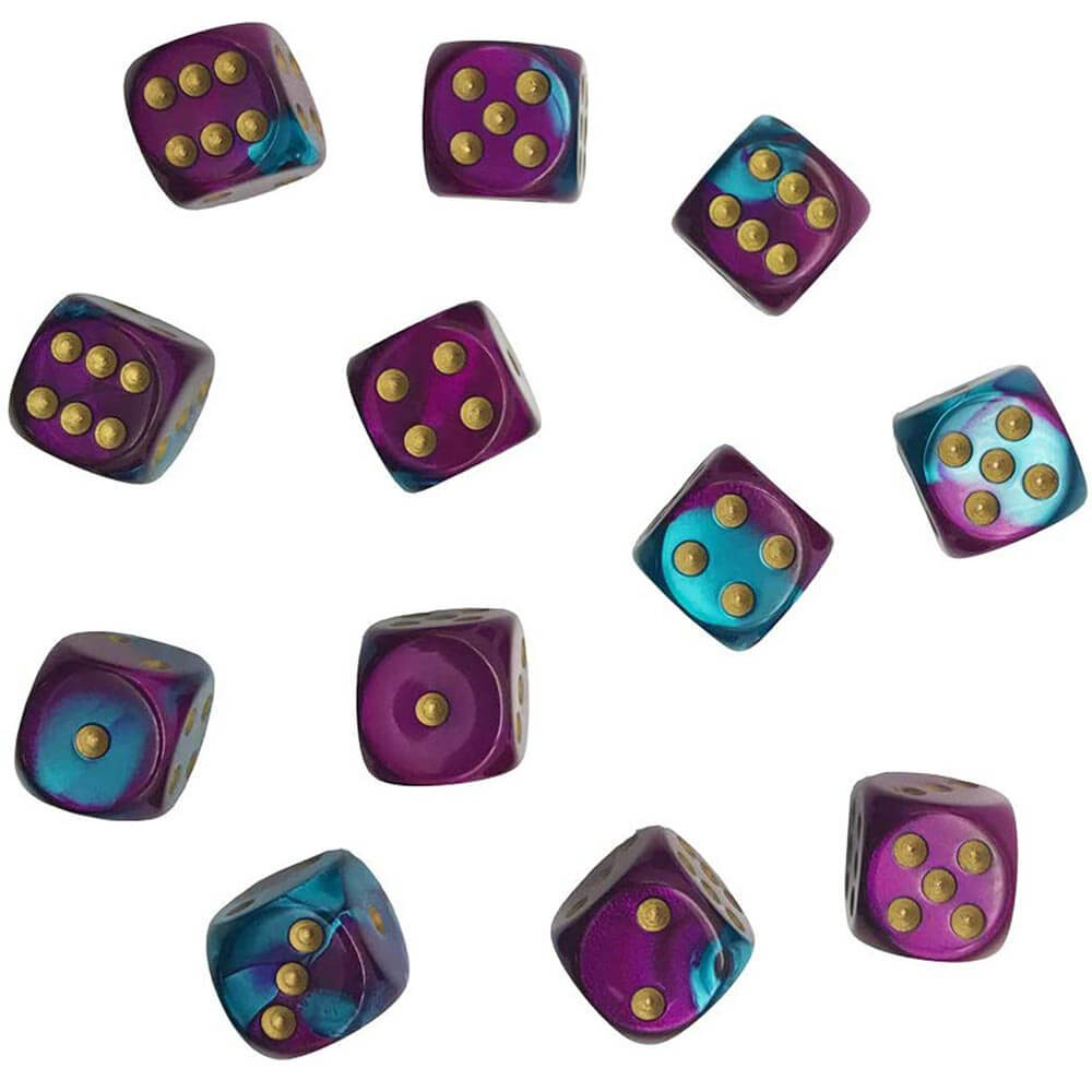 D6 Dice Gemini 16 mm (12 kości)