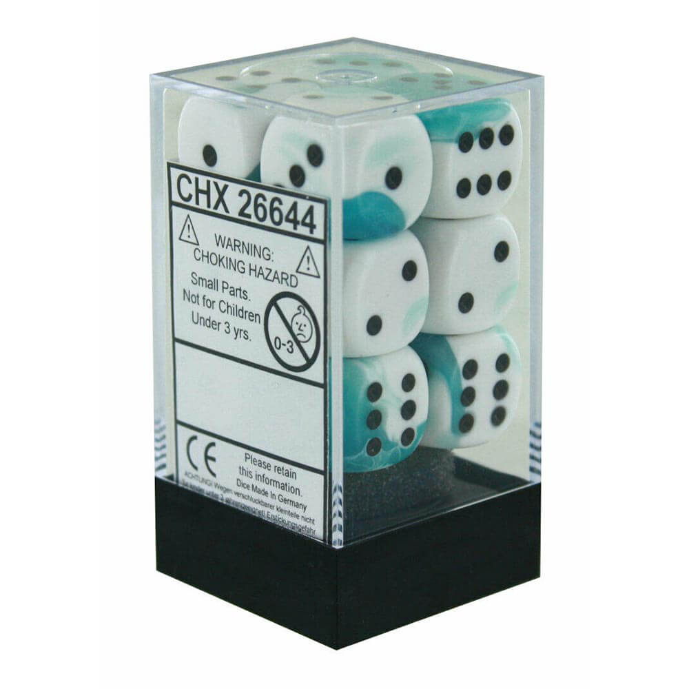 D6 Dice Gemini 16 mm (12 kości)