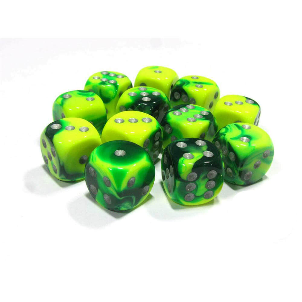 D6 Dice Gemini 16 mm (12 kości)