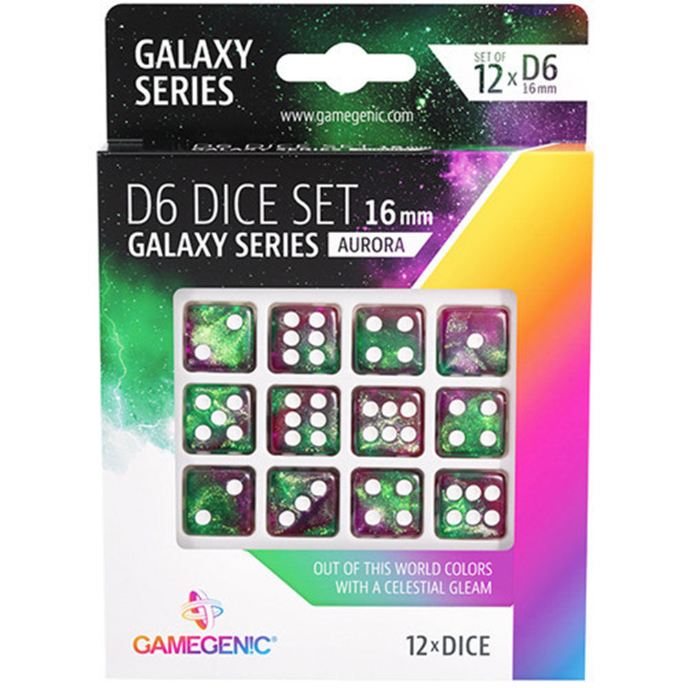 Gamegenic Galaxy Series D6 Dice Set 16mm (12pcs)