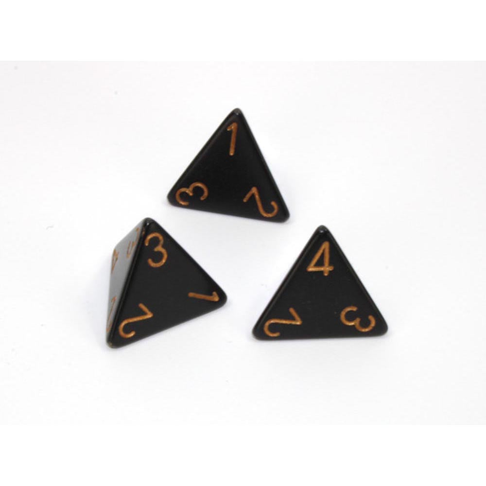 Dados poliédricos opacos d4 chessex