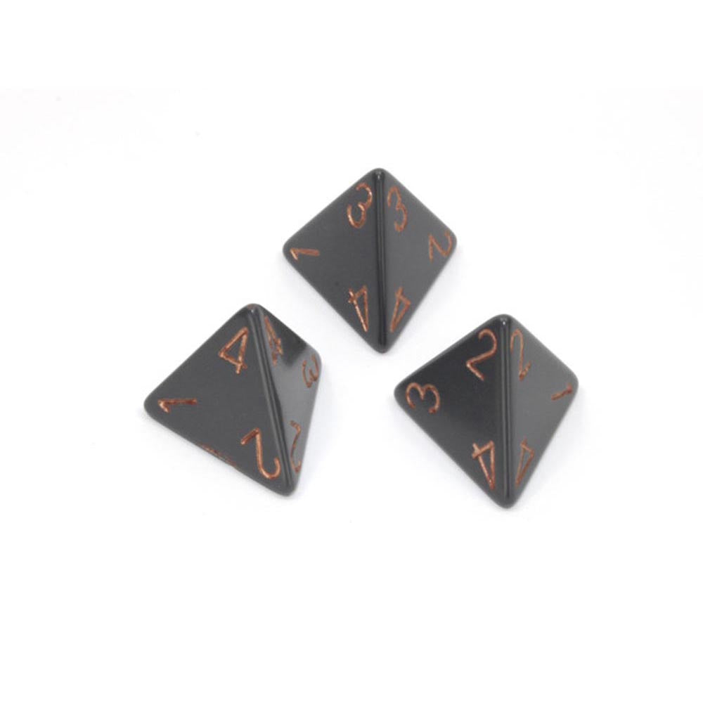 Dados poliédricos opacos d4 chessex