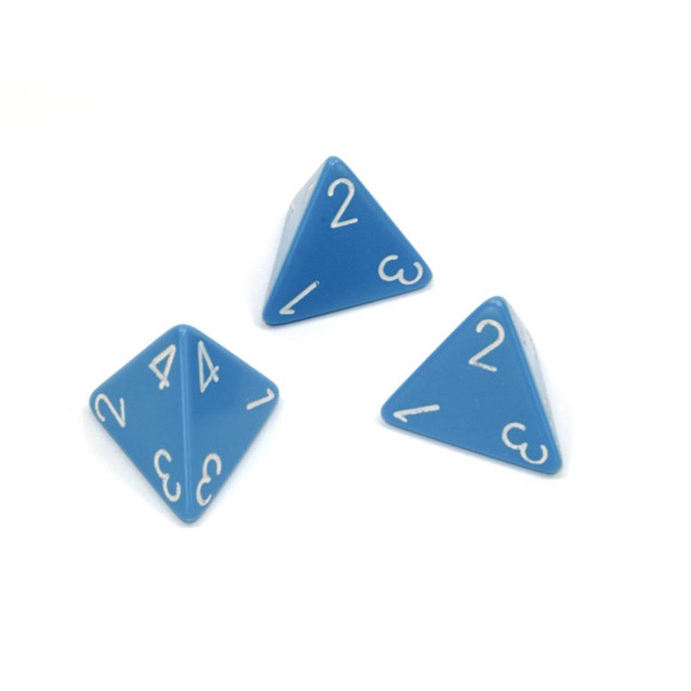 Dados poliédricos opacos d4 chessex