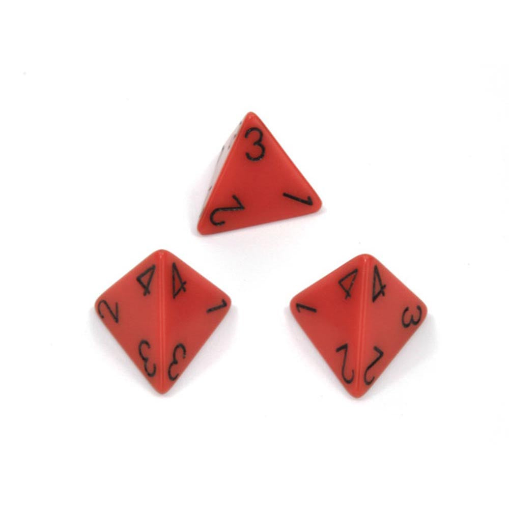 CHESSEX OPAQUE D4 DICE POLIEDRALES