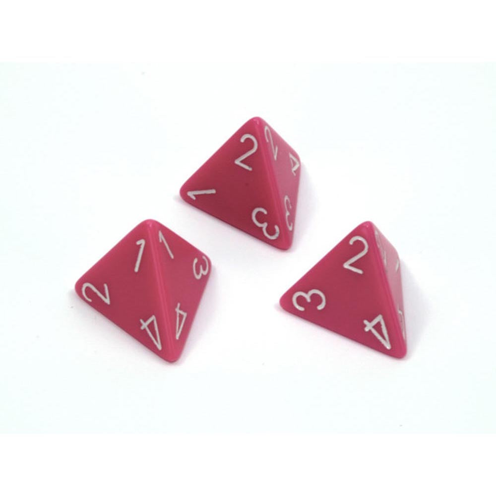 Chessex Opaque D4 Polyhedral Dice