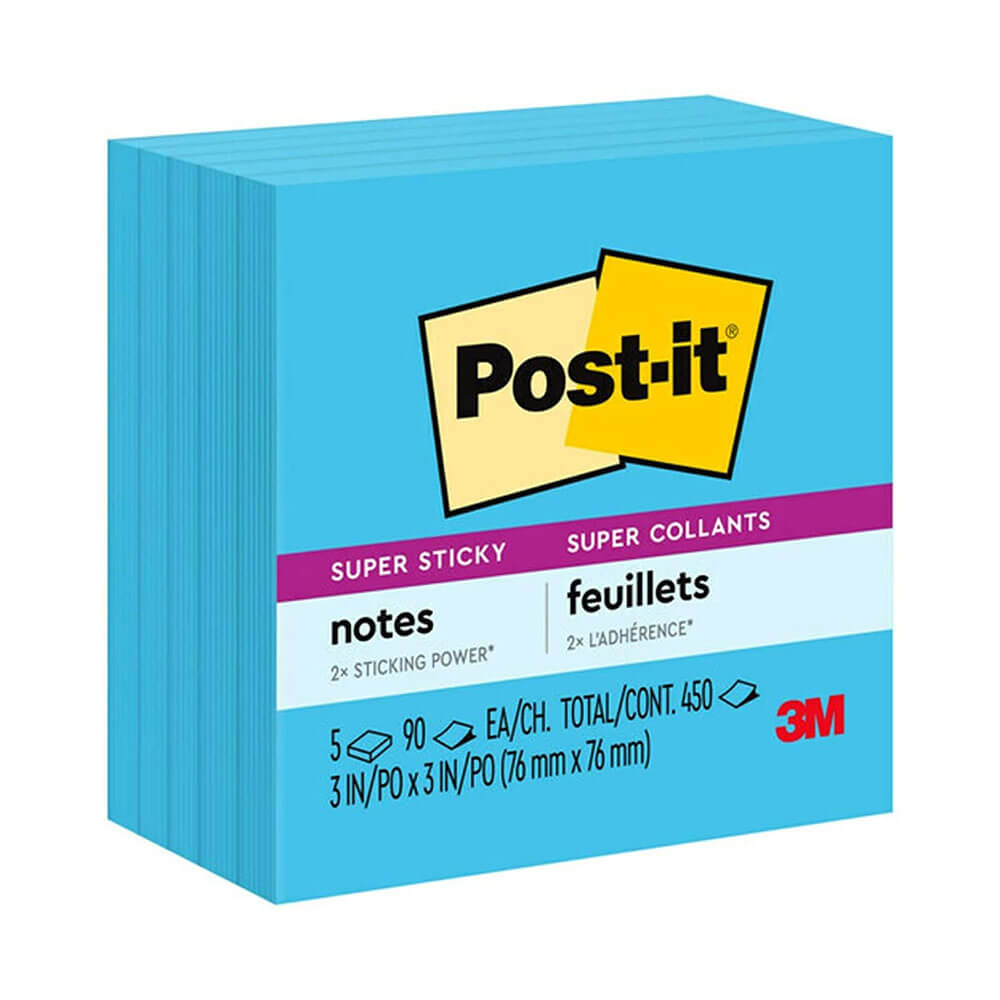 Post-it-Super-Haftnotizen, 76 x 76 mm (5 Stück)