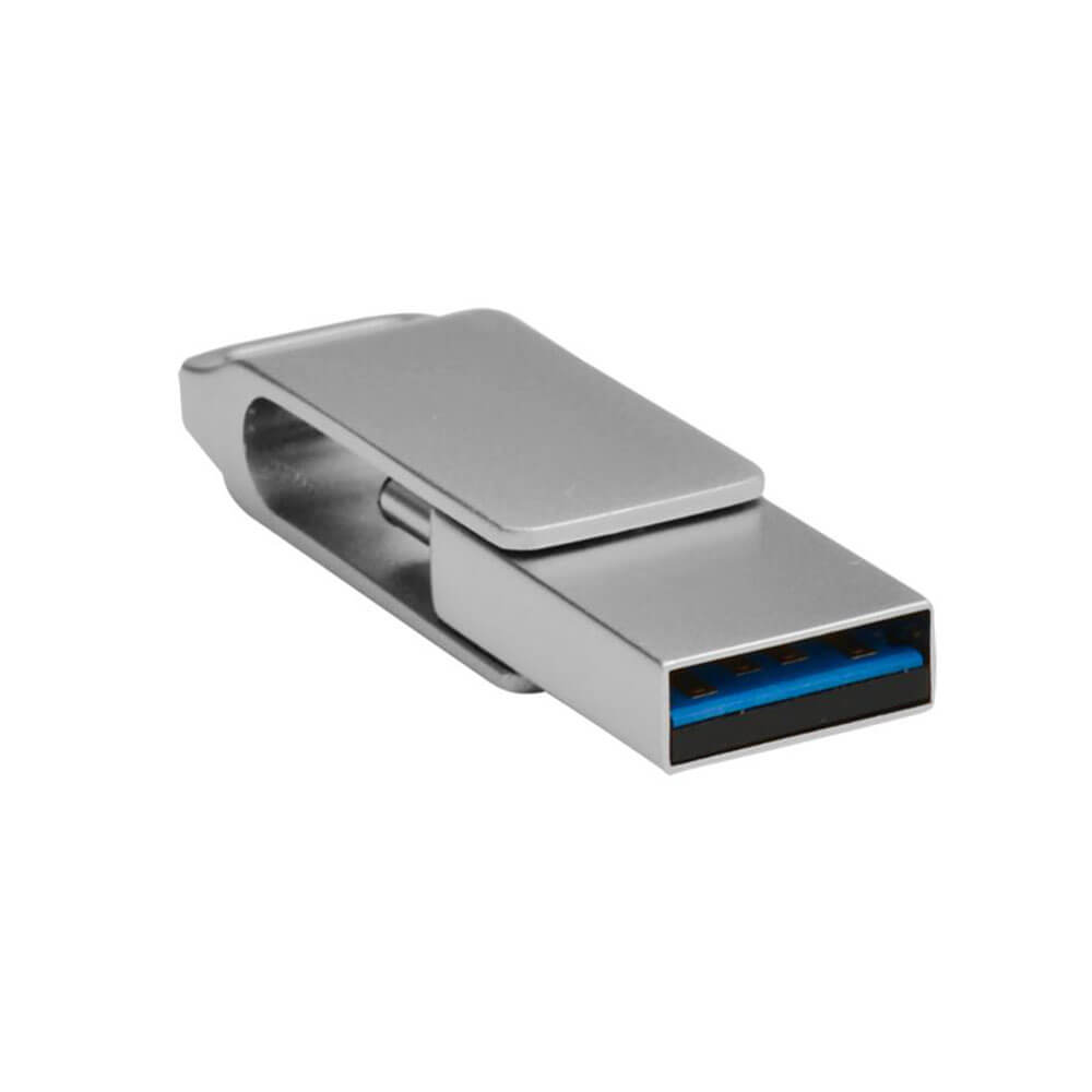 Shintaro USB-C och USB-A Pocket Disk Drive (silver)