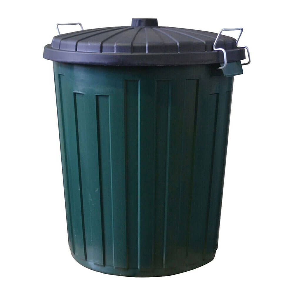 Italplast Garbage Bin Green / Black