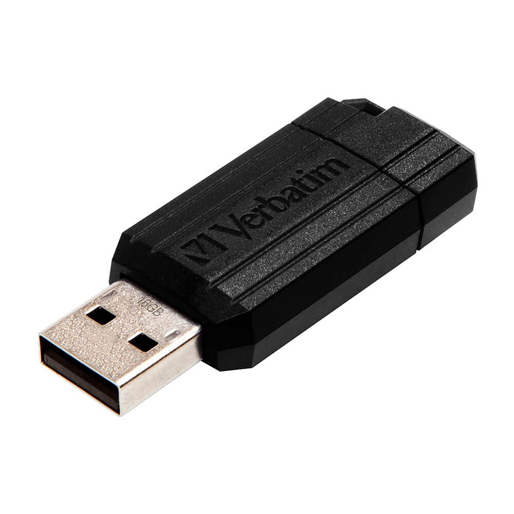 Letterlijk Store'n'n'go 'Pinstripe USB Drive (zwart)