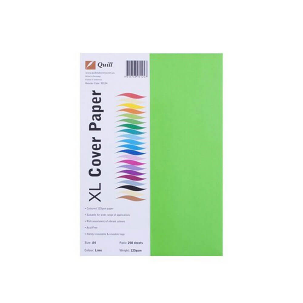 Papel de cobertura de la pluma A4 125GSM (250pk)