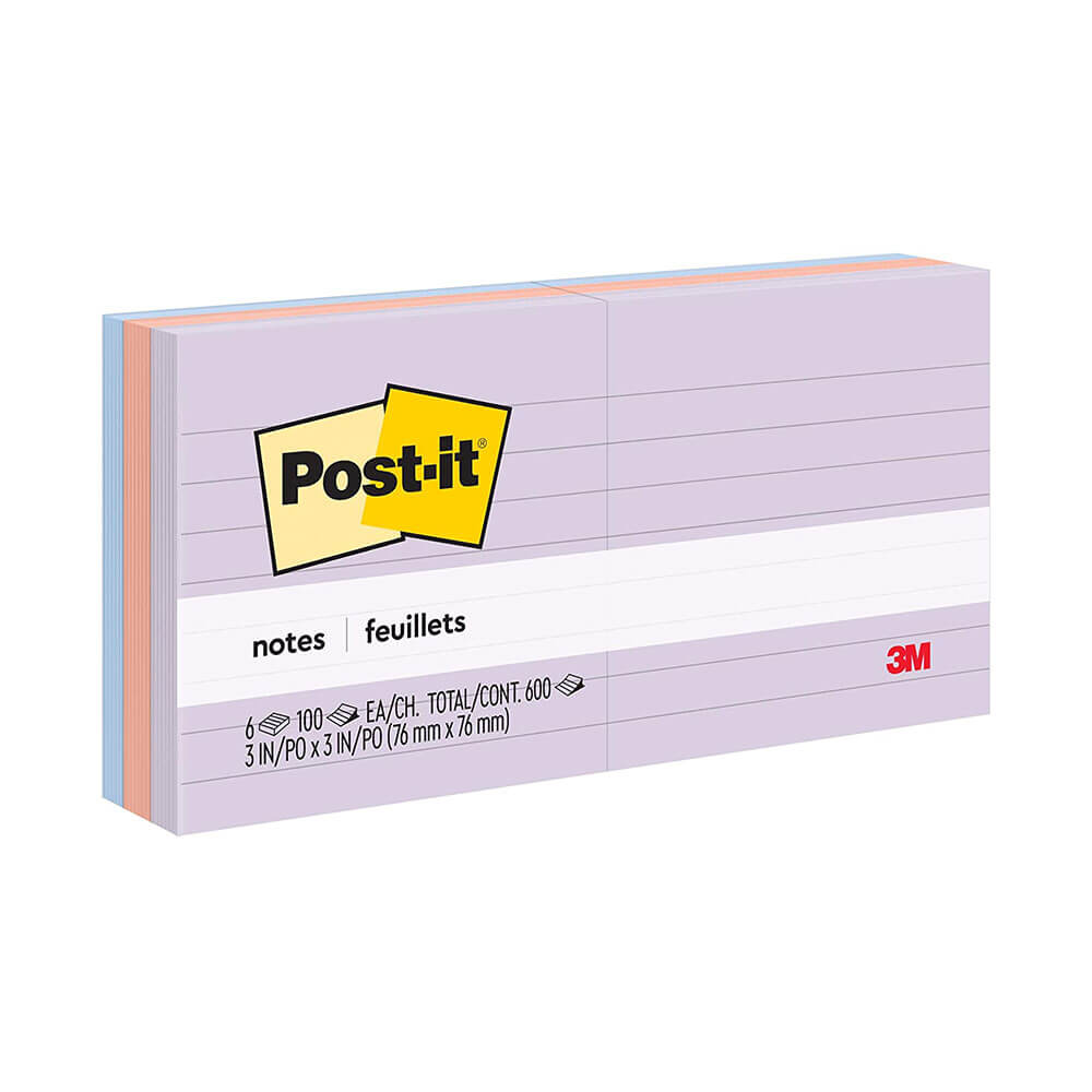 Note post-it foderato 76x76mm (6pk)