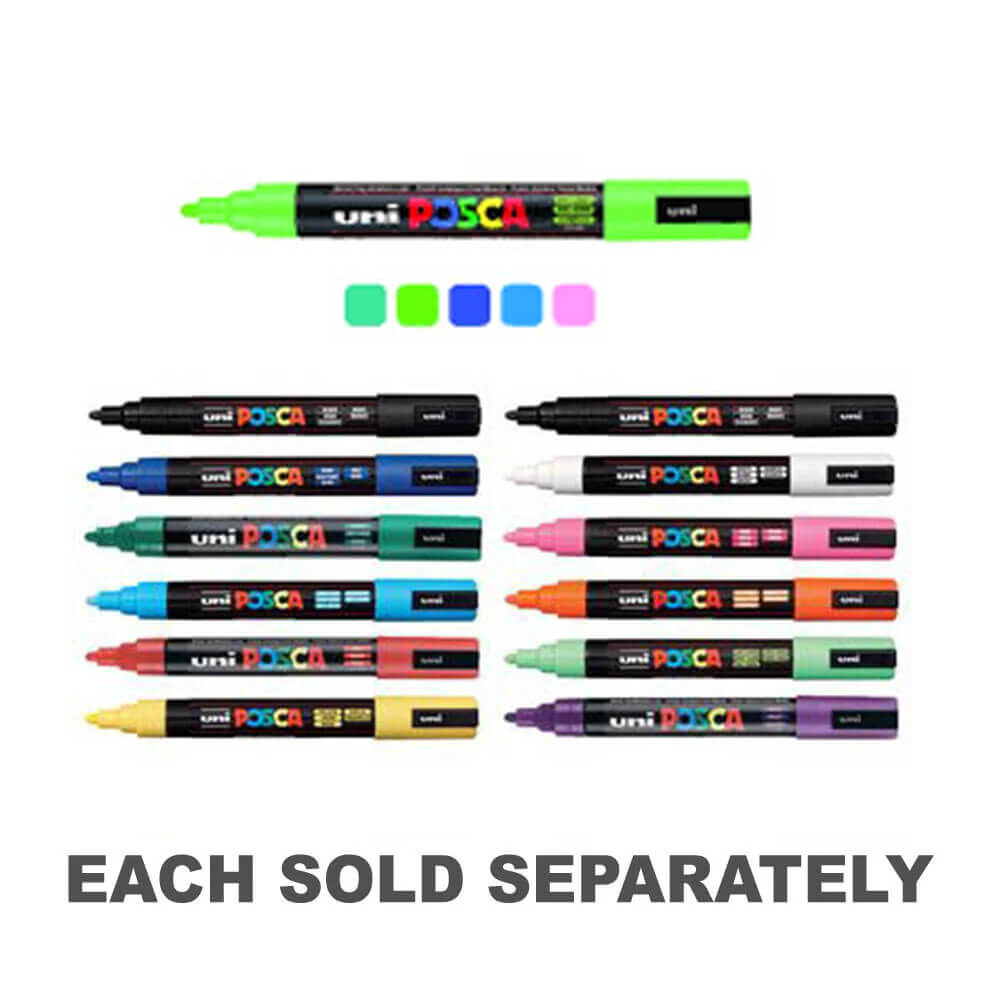 Uni Posca Bullet Tip Markers（12pk）