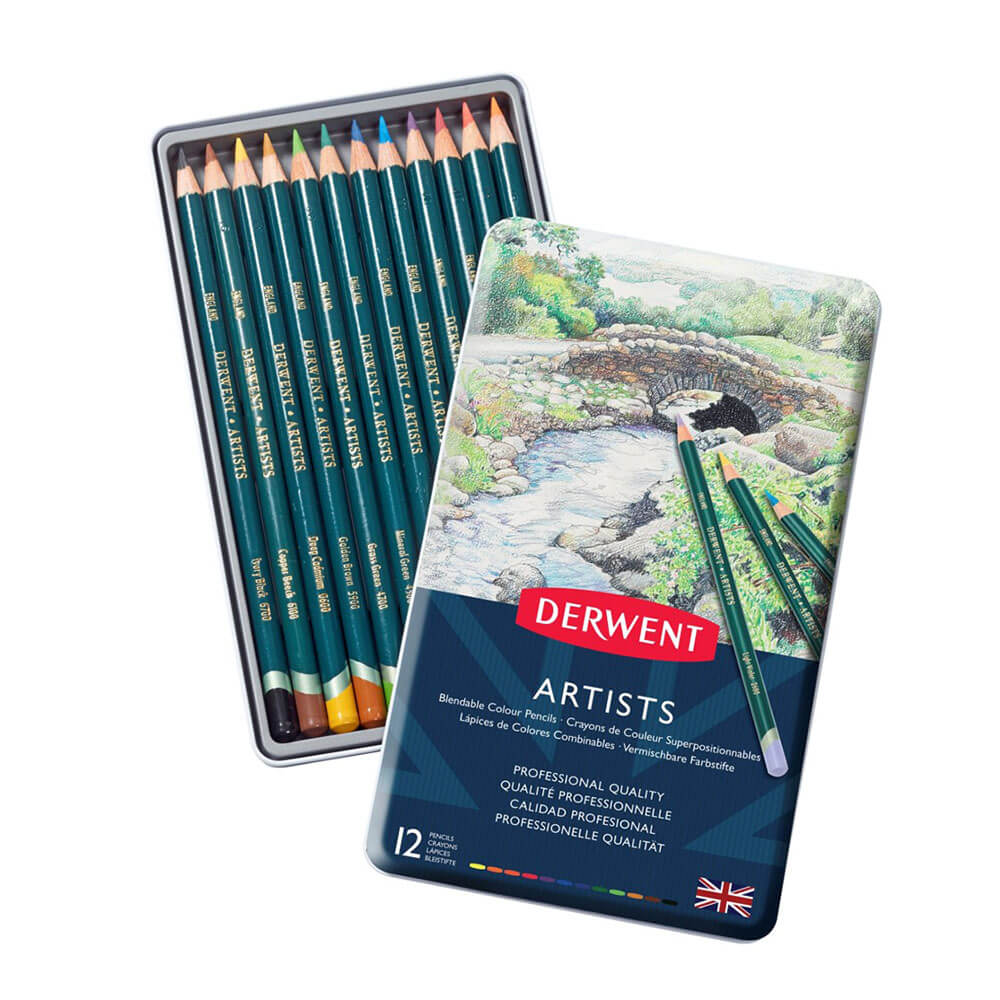 Derwent Artists colored crayon win cand