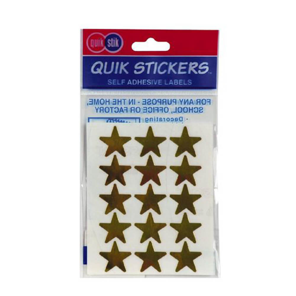 Quik Stik Stars Etichetta (confezione di 10)