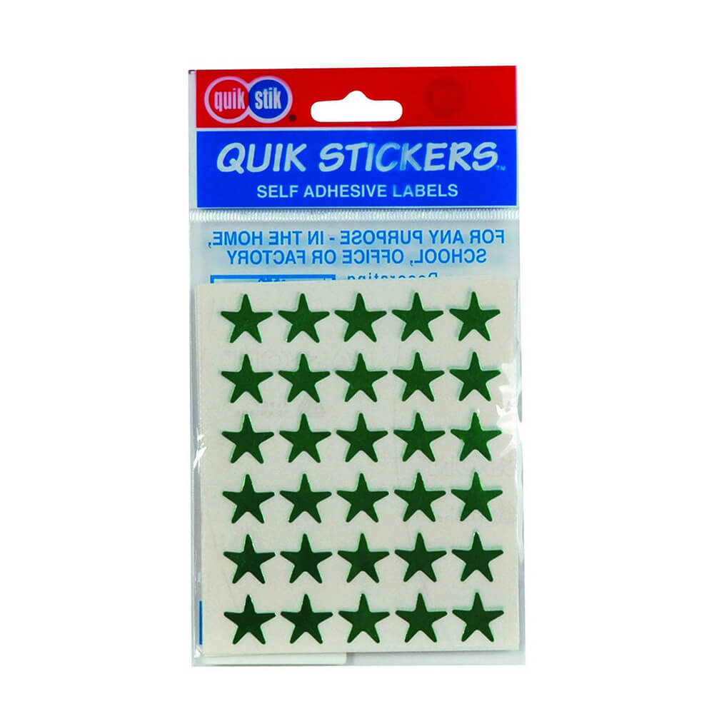 Étiquette de quik stik stars (pack de 10)