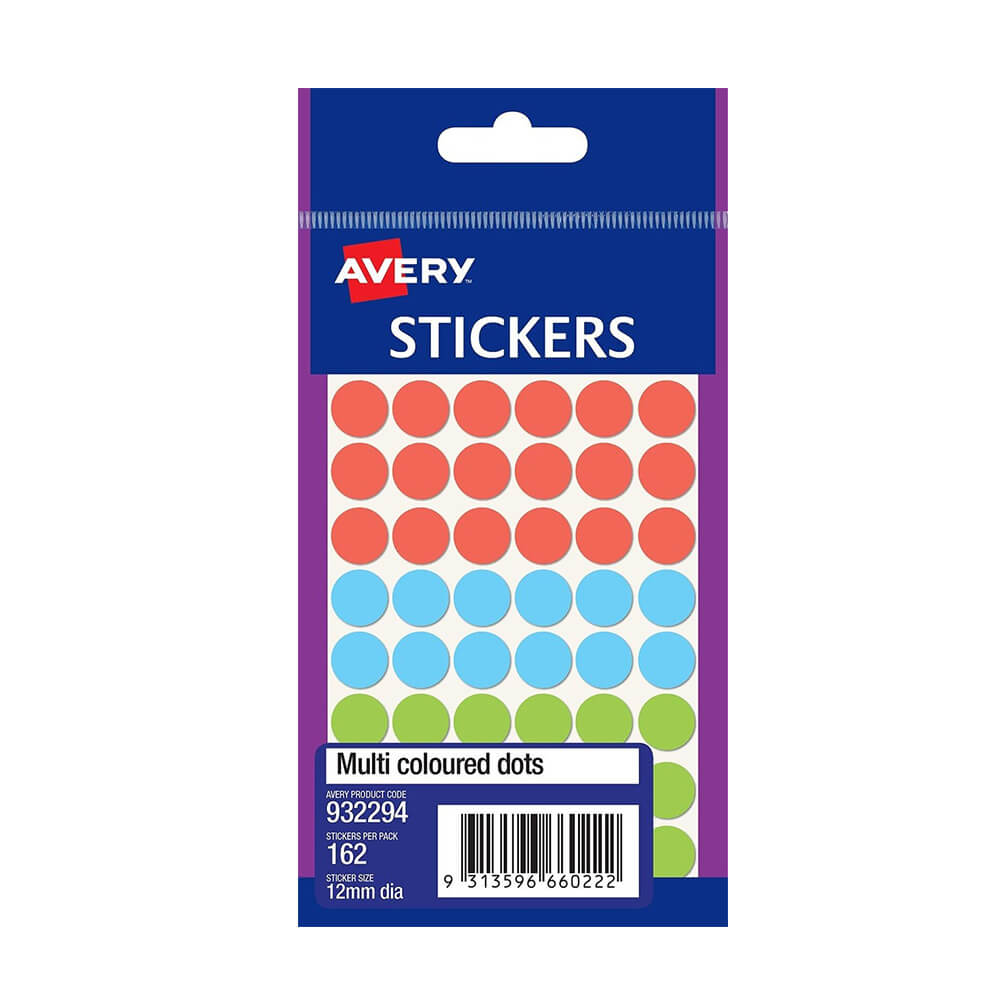 Avery 12mm Dot Label (pakke med 10)